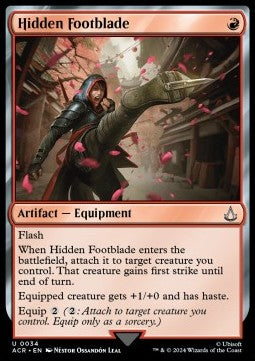 Hidden Footblade⁣ - Universes Beyond: Assassin's Creed⁣ (Uncommon)⁣ [34]