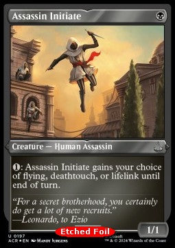 Assassin Initiate⁣ - Universes Beyond: Assassin's Creed: Extras⁣ (Uncommon)⁣ [197]