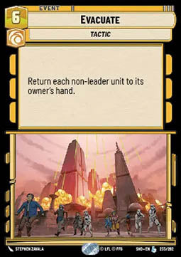 Evacuate - Shadows of the Galaxy (Legendary) [SHD-233]