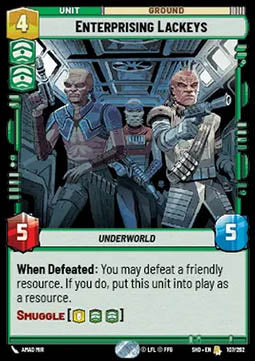 Enterprising Lackeys - Shadows of the Galaxy (Rare) [SHD-107]