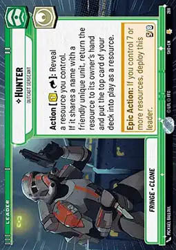 Hunter, Outcast Sergeant (V.1) - Shadows of the Galaxy: Extras (Rare) [XSHD-288]