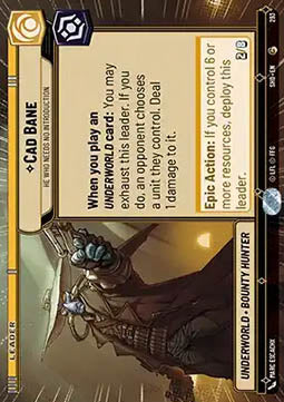 Cad Bane, He Who Needs No Introduction (V.1) - Shadows of the Galaxy: Extras (Common) [XSHD-293]