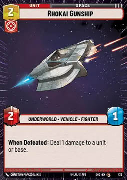 Rhokai Gunship⁣ - Shadows of the Galaxy: Extras⁣ (Common)⁣ [433]
