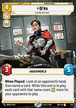 Qi'ra, Playing Her Part⁣ - Shadows of the Galaxy: Extras⁣ (Rare)⁣ [470]
