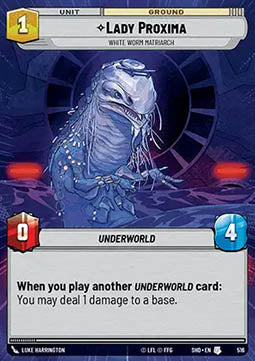 Lady Proxima, White Worm Matriarch⁣ - Shadows of the Galaxy: Extras⁣ (Uncommon)⁣ [516]