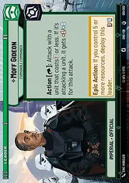 Moff Gideon, Formidable Commander (V.1) - Shadows of the Galaxy: Extras (Special) [XSHD-P01]