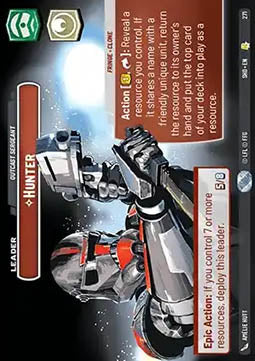 Hunter, Outcast Sergeant (V.2) - Shadows of the Galaxy: Extras (Rare) [XSHD-271]