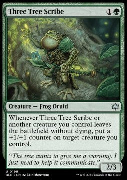 Three Tree Scribe - Bloomburrow (Uncommon) [BLB-199]