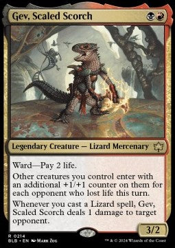 Gev, Scaled Scorch - Bloomburrow (Rare) [BLB-214]