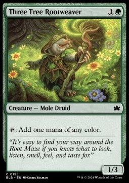 Three Tree Rootweaver - Bloomburrow (Common) [BLB-198]