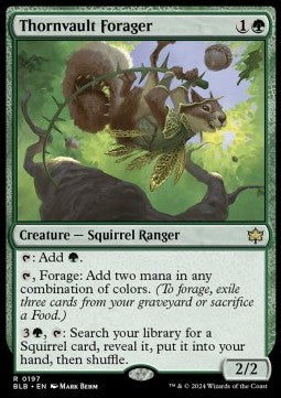 Thornvault Forager⁣ - Bloomburrow⁣ (Rare)⁣ [197]