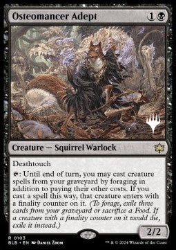 Osteomancer Adept (V.2)⁣ - Bloomburrow: Promos⁣ (Rare)⁣ [103]
