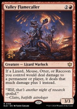 Valley Flamecaller (V.1) - Bloomburrow: Promos (Rare) [PBLB-158]