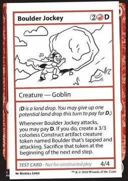 Boulder Jockey⁣ - Mystery Booster 2: Playtest Cards⁣ (Special)