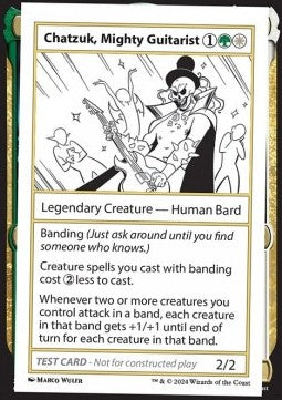 Chatzuk, Mighty Guitarist⁣ - Mystery Booster 2: Playtest Cards⁣ (Special)