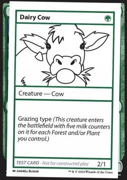 Dairy Cow - Mystery Booster 2: Playtest Cards (Special)