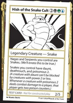 Hish of the Snake Cult - Mystery Booster 2: Playtest Cards (Special)