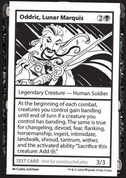 Oddric, Lunar Marquis - Mystery Booster 2: Playtest Cards (Special)