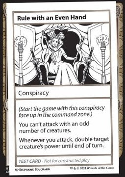 Rule with an Even Hand - Mystery Booster 2: Playtest Cards (Special)