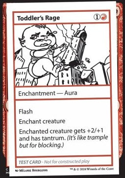 Toddler's Rage⁣ - Mystery Booster 2: Playtest Cards⁣ (Special)