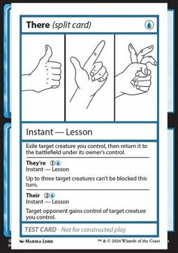 There // They're // Their⁣ - Mystery Booster 2: Playtest Cards⁣ (Special)