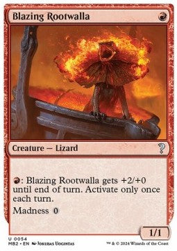Blazing Rootwalla⁣ - Mystery Booster 2⁣ (Uncommon)⁣ [54]