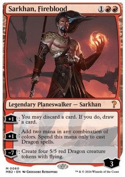 Sarkhan, Fireblood - Mystery Booster 2 (Mythic) [MB2-60]
