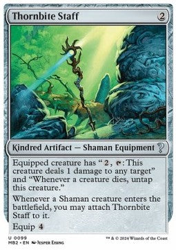 Thornbite Staff⁣ - Mystery Booster 2⁣ (Uncommon)⁣ [99]