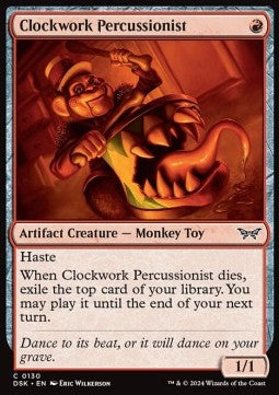 Clockwork Percussionist - Duskmourn: House of Horror (Common) [DSK-130]