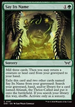 Say Its Name - Duskmourn: House of Horror (Common) [DSK-197]