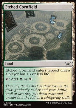 Etched Cornfield - Duskmourn: House of Horror (Common) [DSK-258]