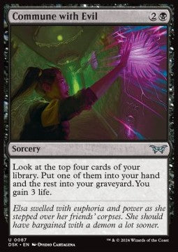 Commune with Evil - Duskmourn: House of Horror (Uncommon) [DSK-87]