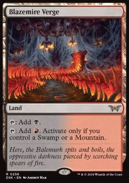 Blazemire Verge⁣ - Duskmourn: House of Horror⁣ (Rare)⁣ [256]