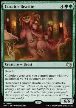 Curator Beastie - Commander: Duskmourn: House of Horror (Rare) [DSC-30]