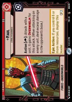 Maul, A Rival in Darkness - Twilight of the Republic (Common) [TWI-009]