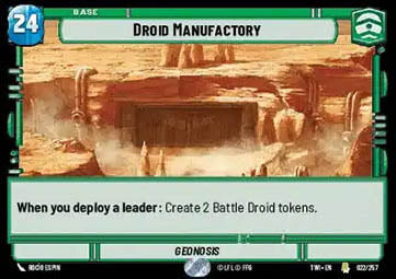 Droid Manufactory - Twilight of the Republic (Rare) [TWI-022]