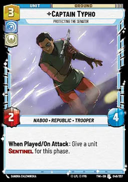 Captain Typho, Protecting the Senator - Twilight of the Republic (Uncommon) [TWI-046]