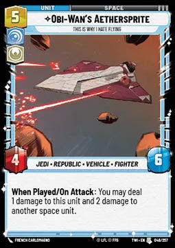 Obi-Wan's Aethersprite, This is Why I Hate Flying - Twilight of the Republic (Uncommon) [TWI-048]