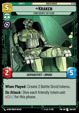 Kraken, Confederate Tactician - Twilight of the Republic (Uncommon) [TWI-084]