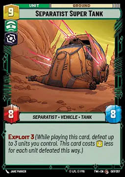 Separatist Super Tank - Twilight of the Republic (Common) [TWI-087]