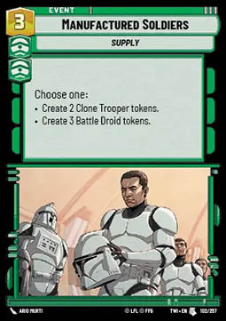 Manufactured Soldiers - Twilight of the Republic (Uncommon) [TWI-102]