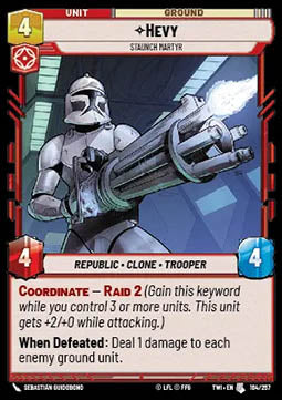 Hevy, Staunch Martyr - Twilight of the Republic (Uncommon) [TWI-164]