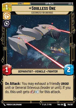 Soulless One, Customized for Grievous - Twilight of the Republic (Uncommon) [TWI-179]