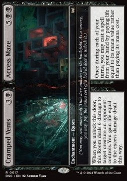 Cramped Vents // Access Maze⁣ - Commander: Duskmourn: House of Horror⁣ (Rare)⁣ [17]