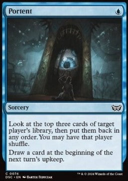 Portent⁣ - Commander: Duskmourn: House of Horror⁣ (Common)⁣ [74]