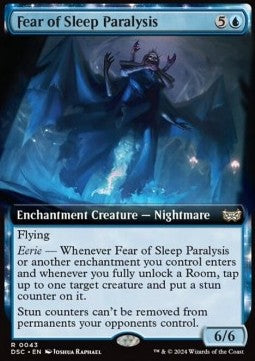 Fear of Sleep Paralysis - Commander: Duskmourn: House of Horror: Extras (Rare) [XDSC-43]