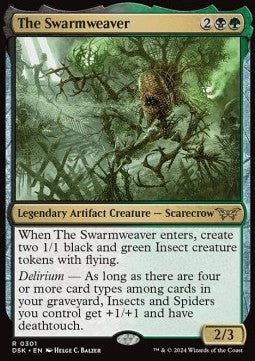 The Swarmweaver (V.1)⁣ - Duskmourn: House of Horror: Extras⁣ (Rare)⁣ [301]