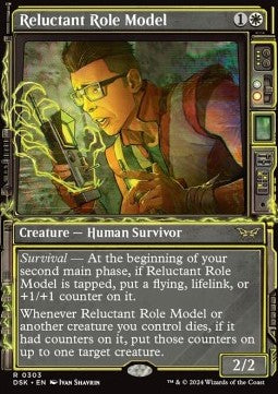 Reluctant Role Model (V.2)⁣ - Duskmourn: House of Horror: Extras⁣ (Rare)⁣ [303]