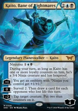Kaito, Bane of Nightmares (V.1)⁣ - Duskmourn: House of Horror: Extras⁣ (Mythic)⁣ [328]