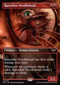 Razorkin Needlehead⁣ - Duskmourn: House of Horror: Extras⁣ (Rare)⁣ [347]